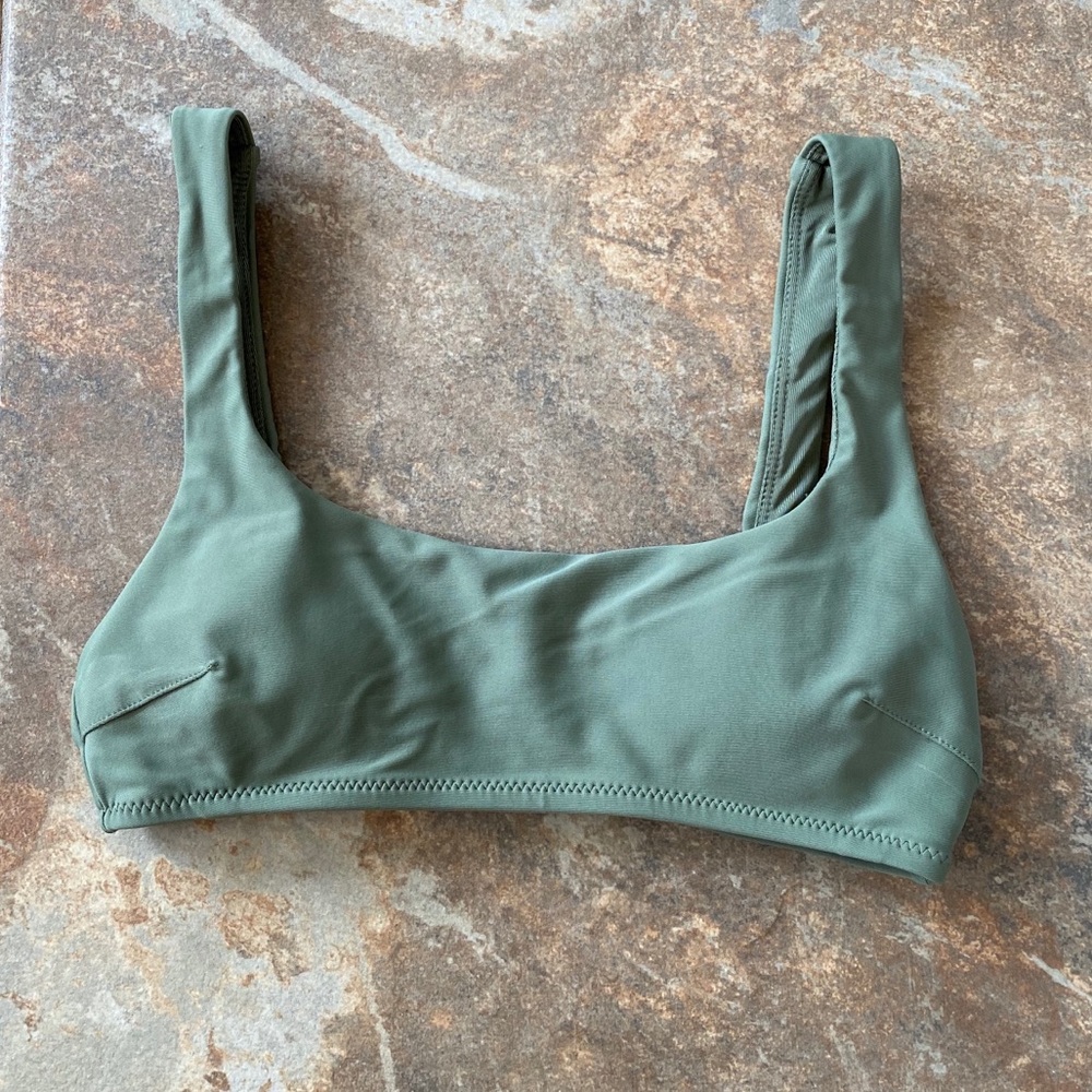Olive Green Bikini Top